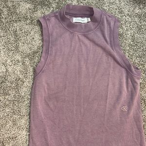 Purple Calvin Klein T-shirt dress